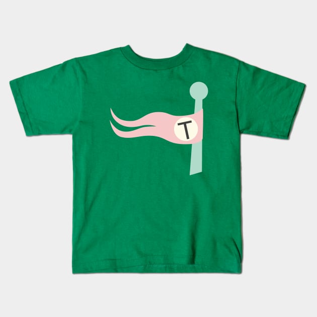 Tenenbaum Flag Kids T-Shirt by sadsquatch